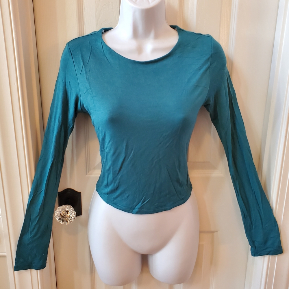 Active USA - Teal - Y2K - Long Sleeve Tee - Sz. M